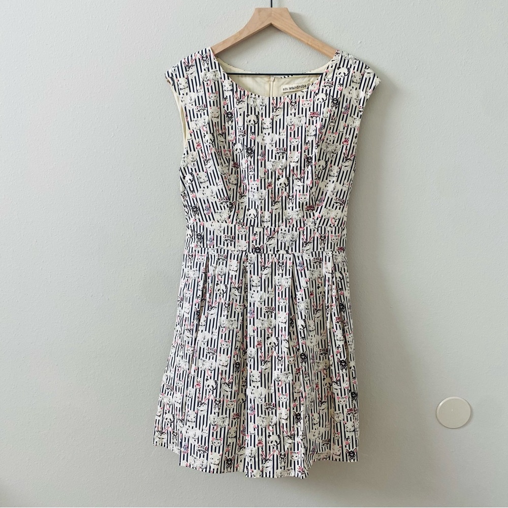 SM Wardrobe Animal Face Novelty Print Dress Size XL